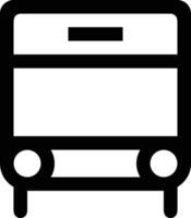 Bus transportation symbol icon vector image. Illustration of the silhouette bus transport public travel design image. EPS 10