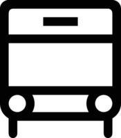 Bus transportation symbol icon vector image. Illustration of the silhouette bus transport public travel design image. EPS 10