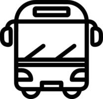 Bus transportation symbol icon vector image. Illustration of the silhouette bus transport public travel design image. EPS 10