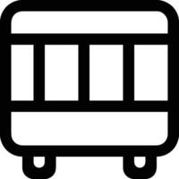 Bus transportation symbol icon vector image. Illustration of the silhouette bus transport public travel design image. EPS 10