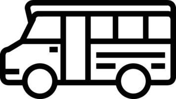 Bus transportation symbol icon vector image. Illustration of the silhouette bus transport public travel design image. EPS 10