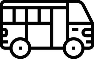 Bus transportation symbol icon vector image. Illustration of the silhouette bus transport public travel design image. EPS 10