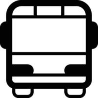 Bus transportation symbol icon vector image. Illustration of the silhouette bus transport public travel design image. EPS 10