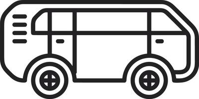 Bus transportation symbol icon vector image. Illustration of the silhouette bus transport public travel design image. EPS 10