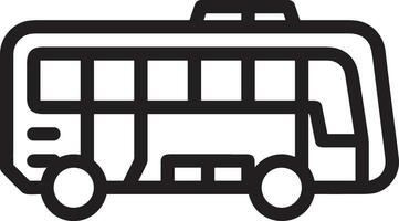 Bus transportation symbol icon vector image. Illustration of the silhouette bus transport public travel design image. EPS 10