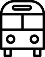 Bus transportation symbol icon vector image. Illustration of the silhouette bus transport public travel design image. EPS 10