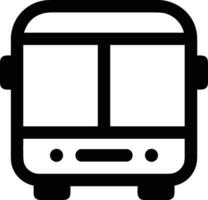 Bus transportation symbol icon vector image. Illustration of the silhouette bus transport public travel design image. EPS 10