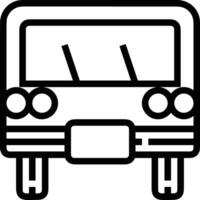 Bus transportation symbol icon vector image. Illustration of the silhouette bus transport public travel design image. EPS 10