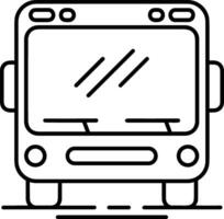 Bus transportation symbol icon vector image. Illustration of the silhouette bus transport public travel design image. EPS 10