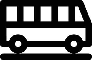 Bus transportation symbol icon vector image. Illustration of the silhouette bus transport public travel design image. EPS 10