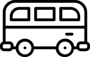 Bus transportation symbol icon vector image. Illustration of the silhouette bus transport public travel design image. EPS 10