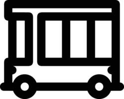 Bus transportation symbol icon vector image. Illustration of the silhouette bus transport public travel design image. EPS 10