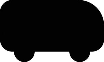 Bus transportation symbol icon vector image. Illustration of the silhouette bus transport public travel design image. EPS 10