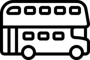 Bus transportation symbol icon vector image. Illustration of the silhouette bus transport public travel design image. EPS 10