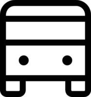 Bus transportation symbol icon vector image. Illustration of the silhouette bus transport public travel design image. EPS 10