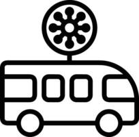 Bus transportation symbol icon vector image. Illustration of the silhouette bus transport public travel design image. EPS 10