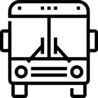 Bus transportation symbol icon vector image. Illustration of the silhouette bus transport public travel design image. EPS 10