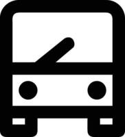 Bus transportation symbol icon vector image. Illustration of the silhouette bus transport public travel design image. EPS 10