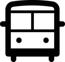 Bus transportation symbol icon vector image. Illustration of the silhouette bus transport public travel design image. EPS 10