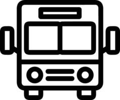 Bus transportation symbol icon vector image. Illustration of the silhouette bus transport public travel design image. EPS 10