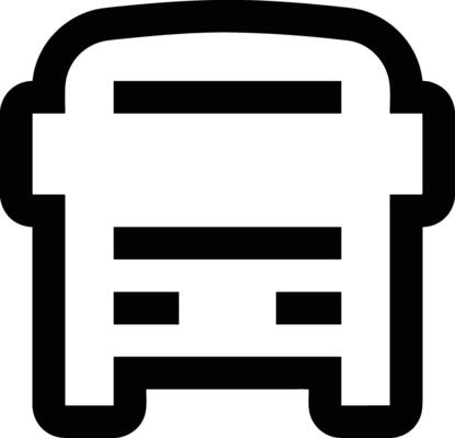 Bus transportation symbol icon vector image. Illustration of the silhouette bus transport public travel design image. EPS 10