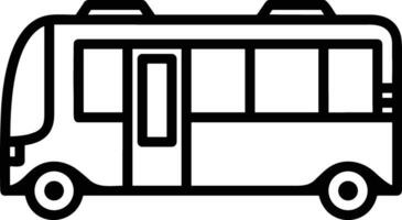 Bus transportation symbol icon vector image. Illustration of the silhouette bus transport public travel design image. EPS 10