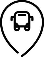 Bus transportation symbol icon vector image. Illustration of the silhouette bus transport public travel design image. EPS 10