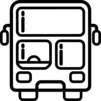 Bus transportation symbol icon vector image. Illustration of the silhouette bus transport public travel design image. EPS 10