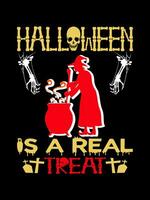 Halloween horror vintage t-shirt design and Scary lettering print template vector typography graphics art