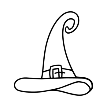 häx hatt illustration png