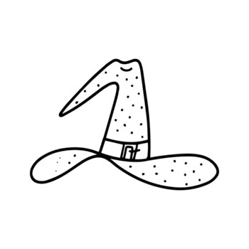 häx hatt illustration png