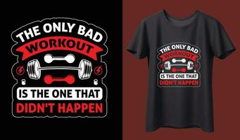 Best typography t shirt design for gym and fitness motivation and inspiration vector