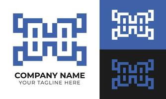 Creative modern minimal abstract business logo design template Free Vector