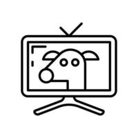 televisión dibujos animados icono en vector. ilustración vector