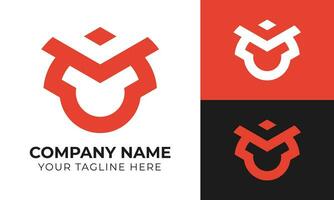 Creative corporate abstract modern minimal business logo design template Free Vector