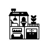 Doll House icon in vector. Illustration vector