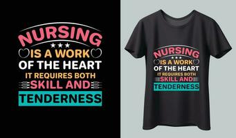 Proud retired nurse just like a regular nurse t-shirt and poster vector design template. Nursing t-shirt with medical element vectors. Stethoscope, syringe design. For label, badge, emblem.