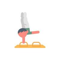 Gymnastics icon in vector. Illustration vector