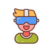 Virtual Reality icon in vector. Illustration vector