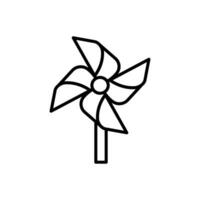 PinWheel icon in vector. Illustration vector