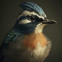 pájaro, creado con generativo ai foto