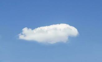 Single white cloud photo