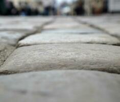 Stones of road pavement photo