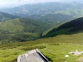 Huge stones high in the mountains photo