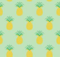 Vector editable pattern illustration of randomly scattered pineapples in graphic style. Multicolored art for wallpapers, fabric prints, decoration and etc...