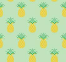 Vector editable pattern illustration of randomly scattered pineapples in graphic style. Multicolored art for wallpapers, fabric prints, decoration and etc...