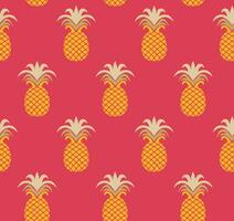 Vector editable pattern illustration of randomly scattered pineapples in graphic style. Multicolored art for wallpapers, fabric prints, decoration and etc...