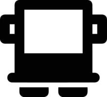 Bus transportation symbol icon vector image. Illustration of the silhouette bus transport public travel design image. EPS 10