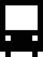 Bus transportation symbol icon vector image. Illustration of the silhouette bus transport public travel design image. EPS 10