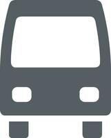 Bus transportation symbol icon vector image. Illustration of the silhouette bus transport public travel design image. EPS 10